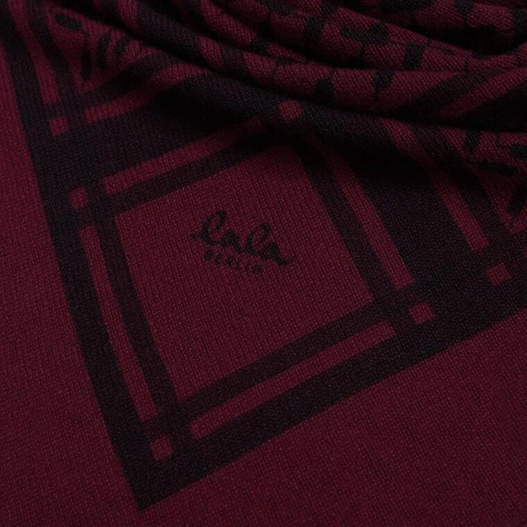 Lala Berlin - Cashmere tørklæde - Bordeaux - Trinity Classic M