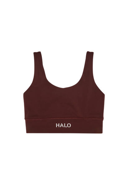 HALO - Sportsbh - Bitter Chocolate - Traning bra - Stilkompagniet.dk