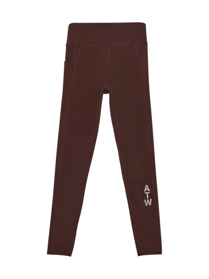 HALO - Leggings - Bitter Chocolate - Women training tights