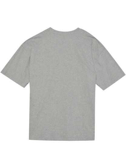 HALO - T-shirt - Light Grey Melange 2010 - Boxy - Stilkompagniet.dk