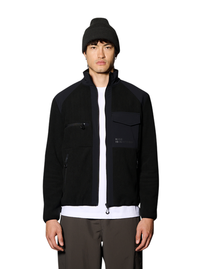 HALO - Fleece jakke - Black 2001 - Paneled fleece