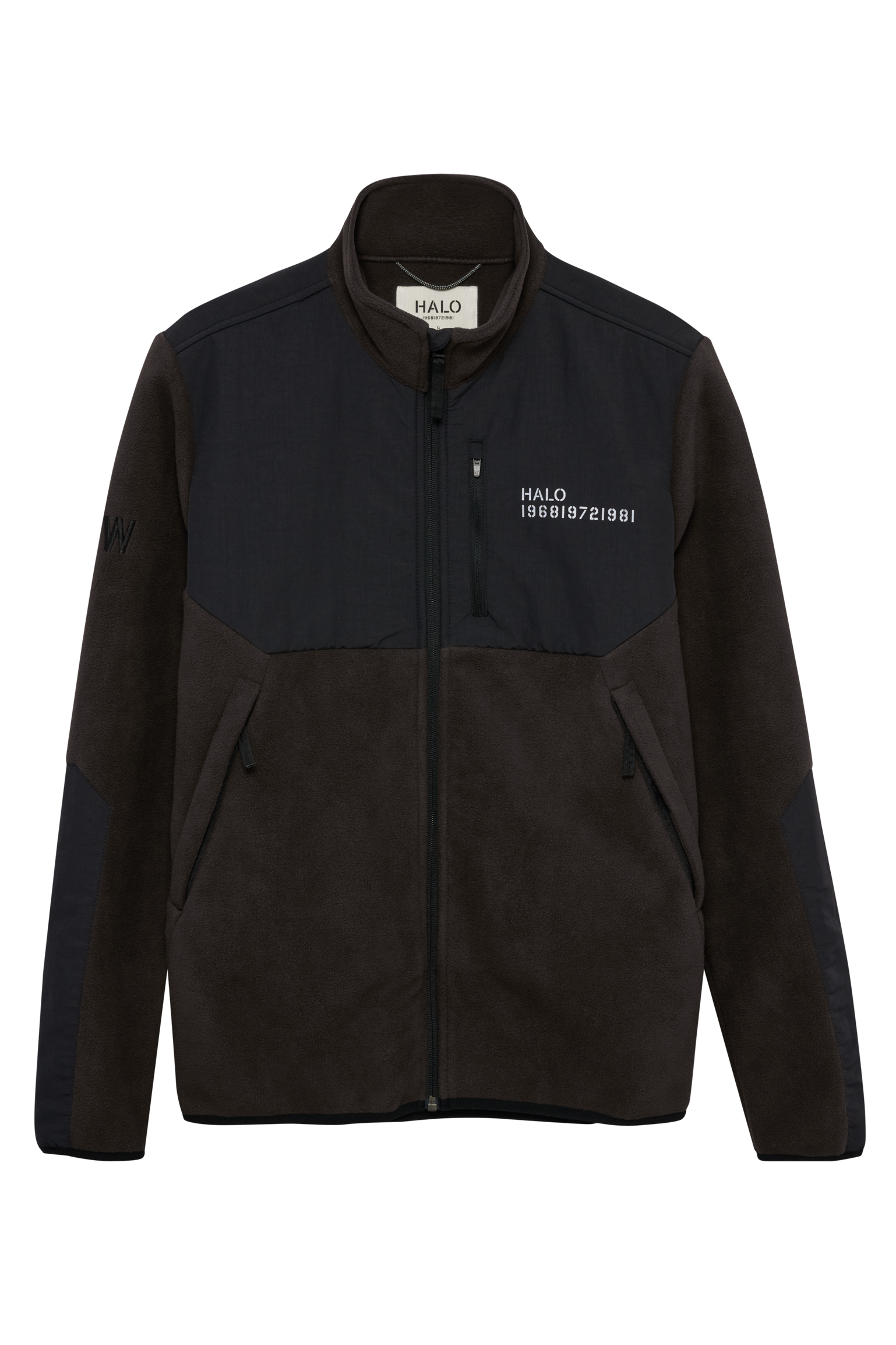 Halo - Fleece jakke -  Chocolate torte 8070 - Blocked Zip Fleece