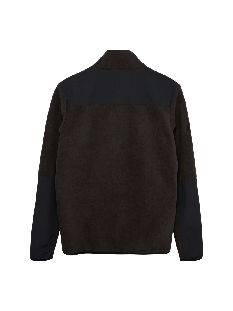Halo - Fleece jakke - Chocolate torte 8070 - Blocked Zip Fleece - Stilkompagniet.dk