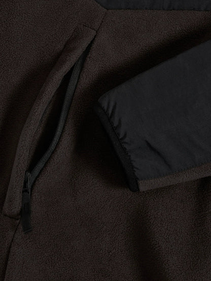 Halo - Fleece jakke - Chocolate torte 8070 - Blocked Zip Fleece - Stilkompagniet.dk