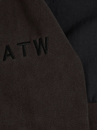 Halo - Fleece jakke - Chocolate torte 8070 - Blocked Zip Fleece - Stilkompagniet.dk