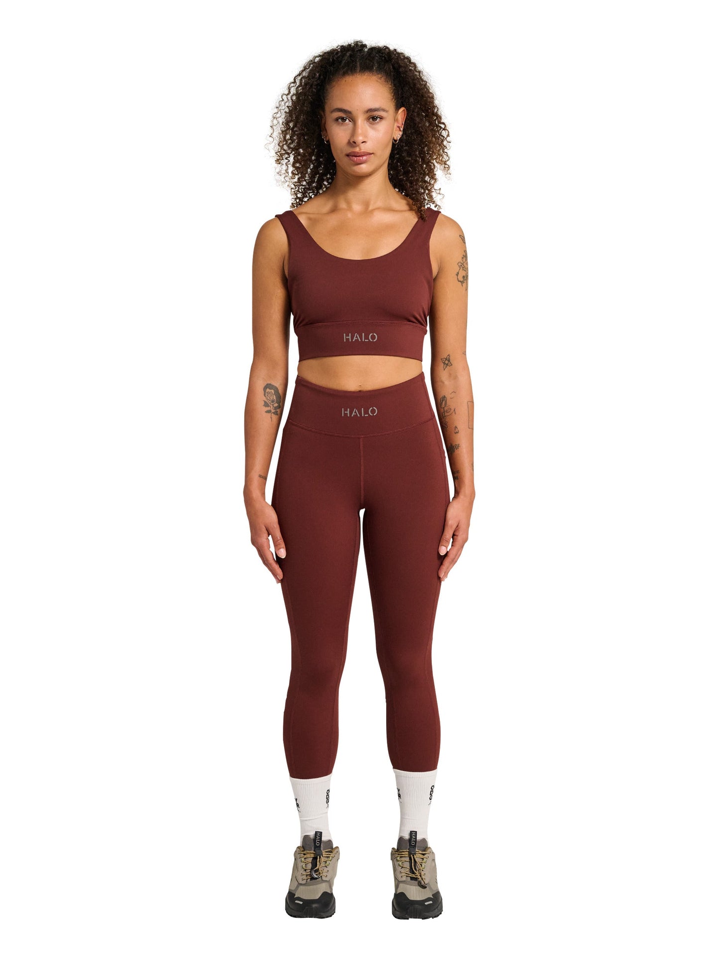 HALO - Leggings - Bitter Chocolate - Women training tights