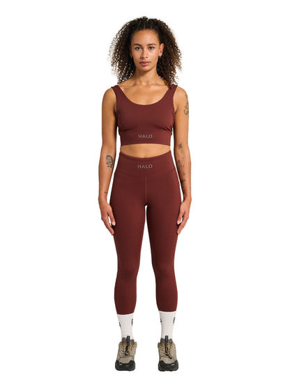 HALO - Leggings - Bitter Chocolate - Women training tights