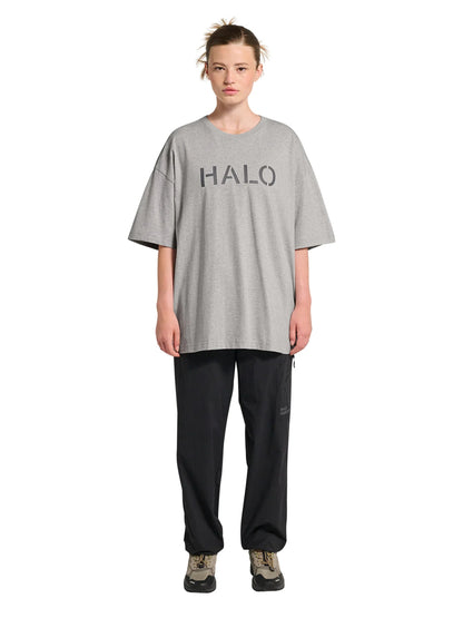 HALO - T-shirt - Light Grey Melange 2010 - Boxy - Stilkompagniet.dk