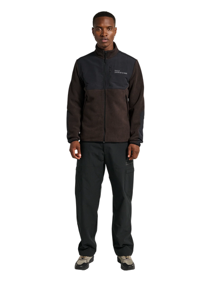 Halo - Fleece jakke - Chocolate torte 8070 - Blocked Zip Fleece - Stilkompagniet.dk