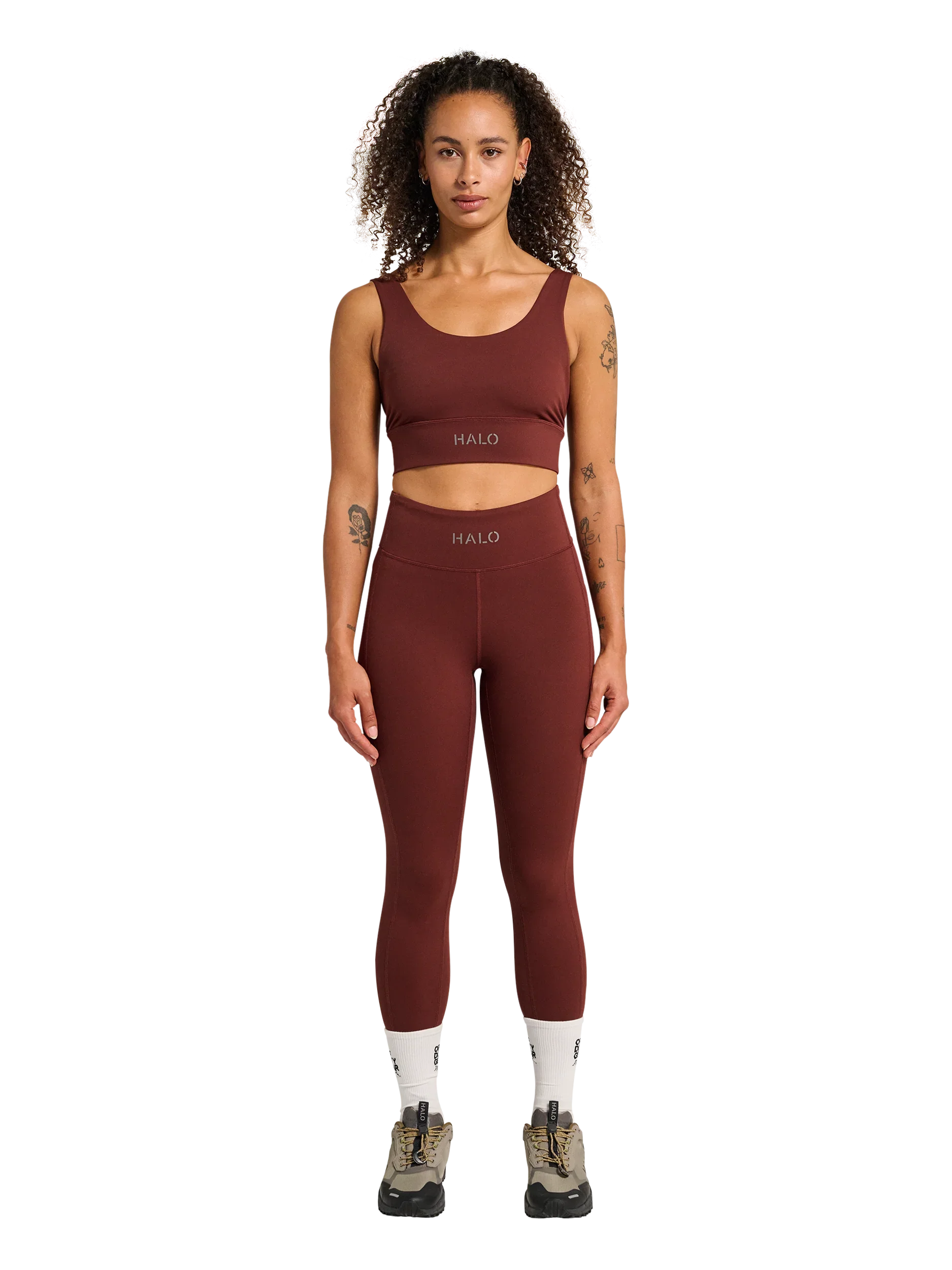 HALO - Sportsbh - Bitter Chocolate - Traning bra - Stilkompagniet.dk