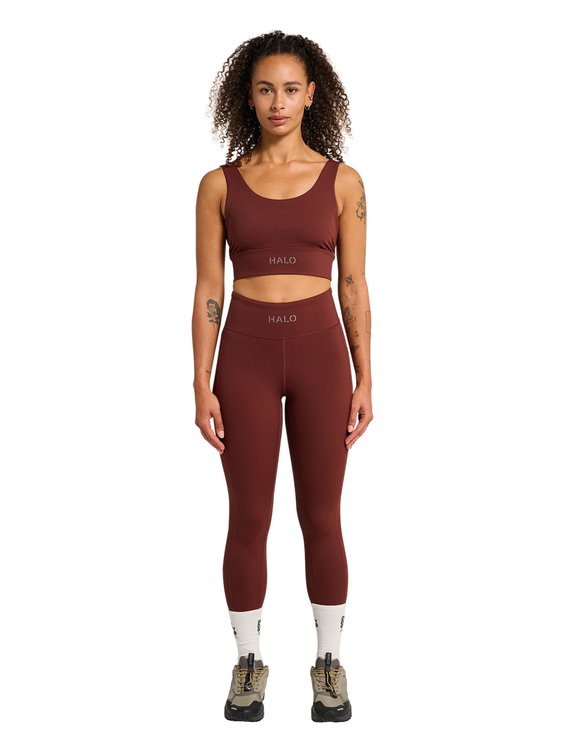 HALO - Sportsbh - Bitter Chocolate - Traning bra - Stilkompagniet.dk