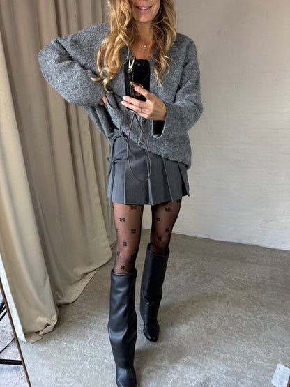 Ganni - Strømpebukser - Black - Butterfly lace A5545