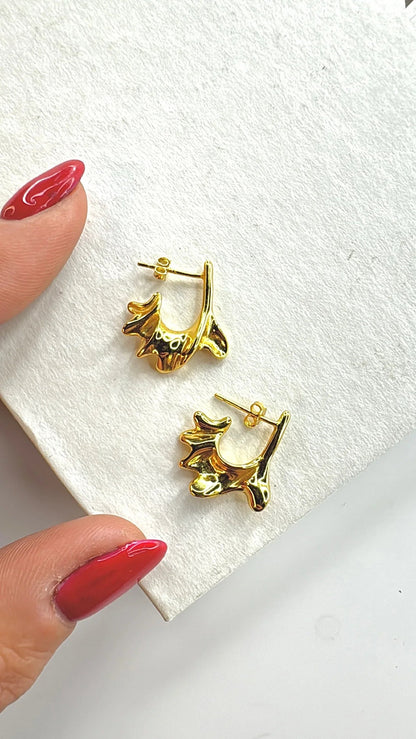 Andcopenhagen Jewelry - Øreringe - 18 karat guldbelagt 925 sterlingsølv - Pauline