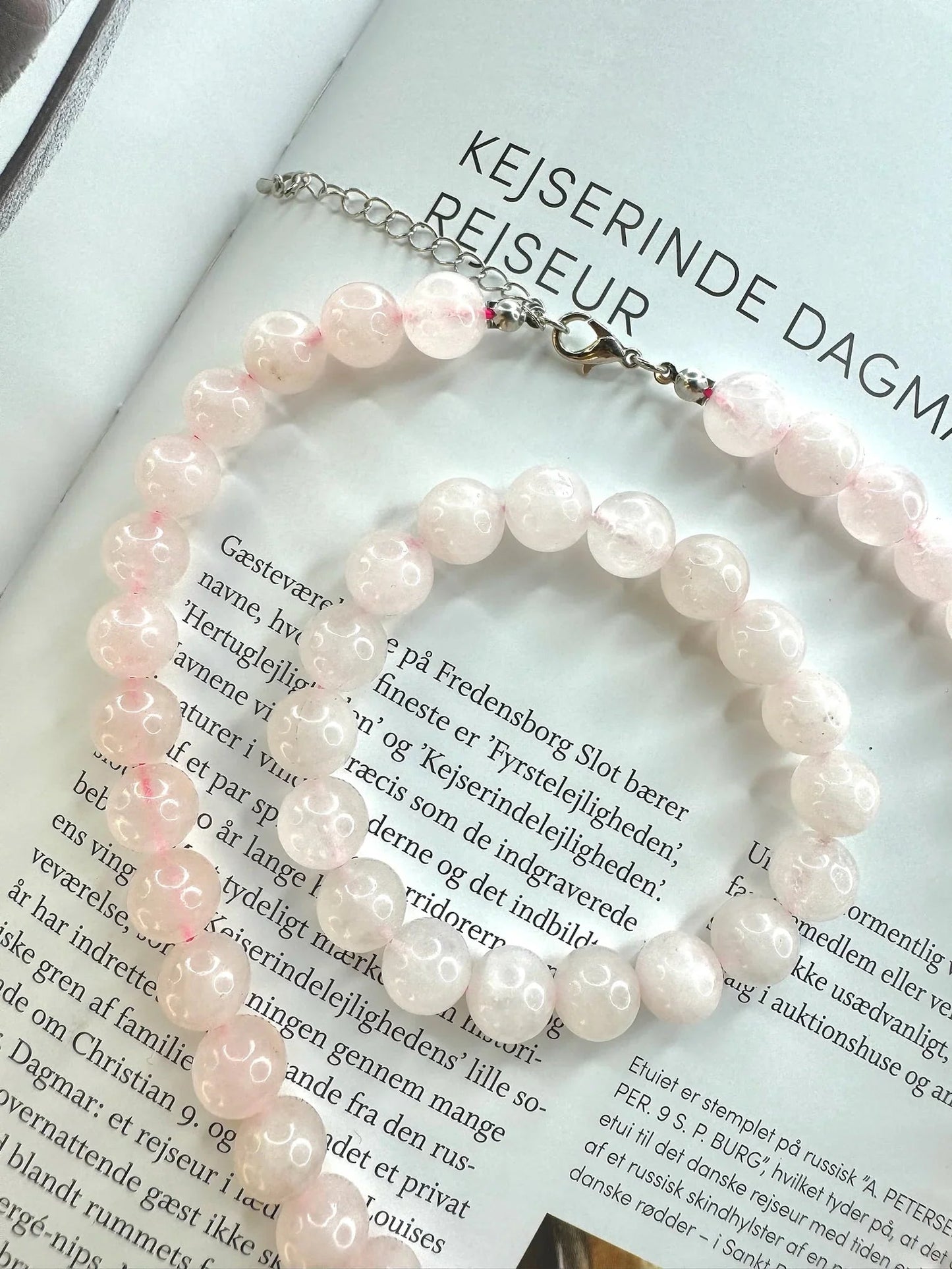 Andcopenhagen Jewelry - Halskæde - Rosa Kvarts - Mindi