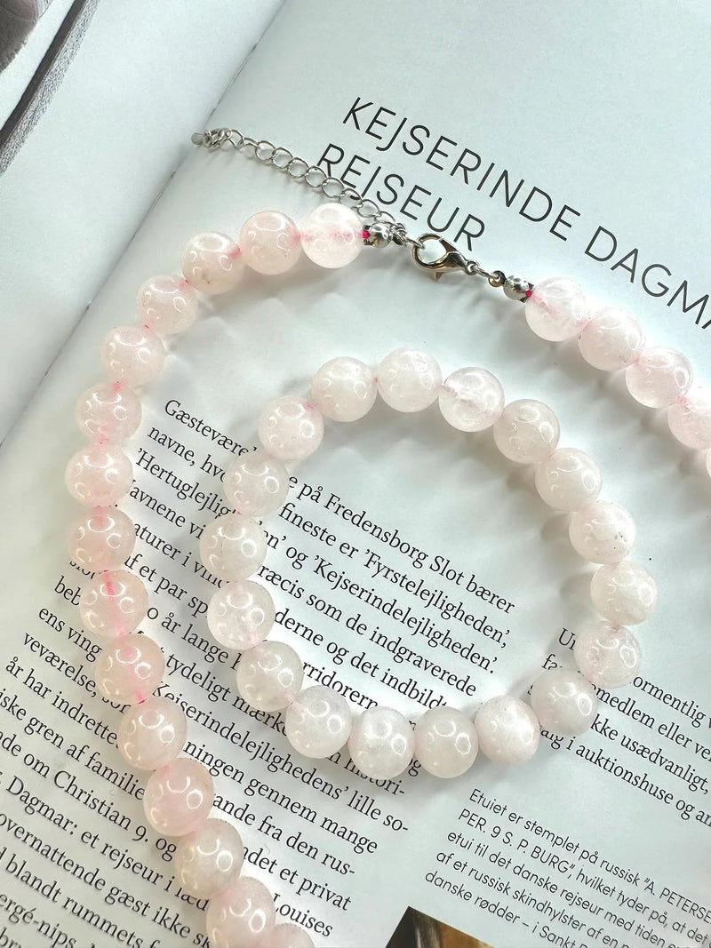 Andcopenhagen Jewelry - Halskæde - Rosa Kvarts - Mindi