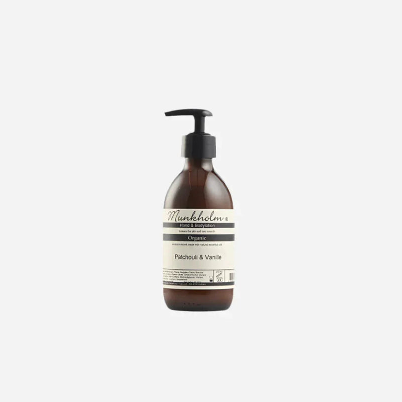 Organic hand og bodylotion - Patchouli & Vanille - 250 ml - Munkholm sss - Stilkompagniet.dk