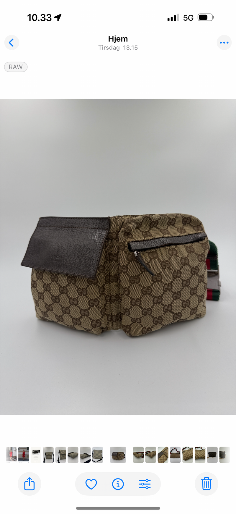 Gucci - GG Canvas - Web Sherry Line belt bag - Secondhand