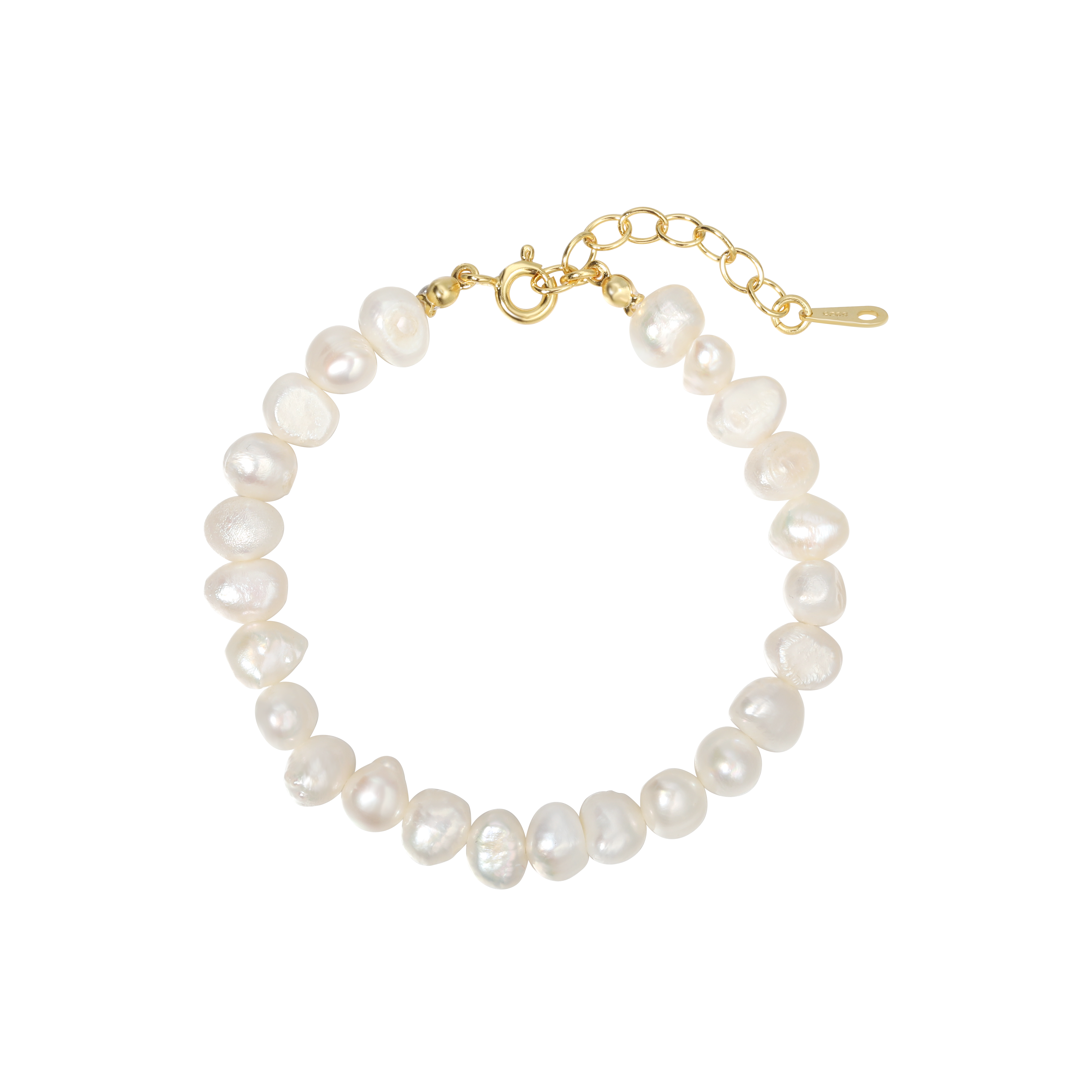 Andcopenhagen - Armbånd - 18 karat guldbelagt sterlingsølv - Timeless Pearl