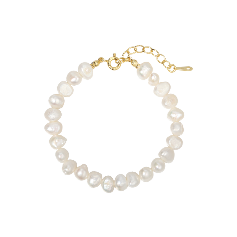 Andcopenhagen - Armbånd - 18 karat guldbelagt sterlingsølv - Timeless Pearl