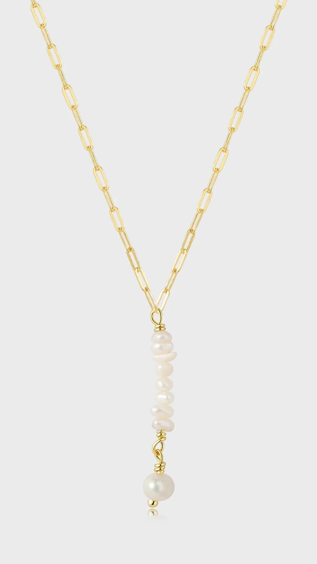 Andcopenhagen Jewelry - Halskæde - 18 karat guldbelagt 925 sterlingsølv - Ida Long