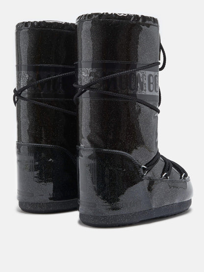 Moon Boot - Vinterstøvle - Black - Icon Glitter sss - Stilkompagniet.dk
