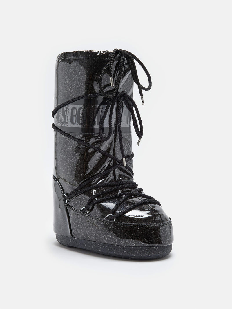 Moon Boot - Vinterstøvle - Black - Icon Glitter sss - Stilkompagniet.dk