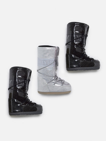 Moon Boot - Vinterstøvle - Black - Icon Glitter sss