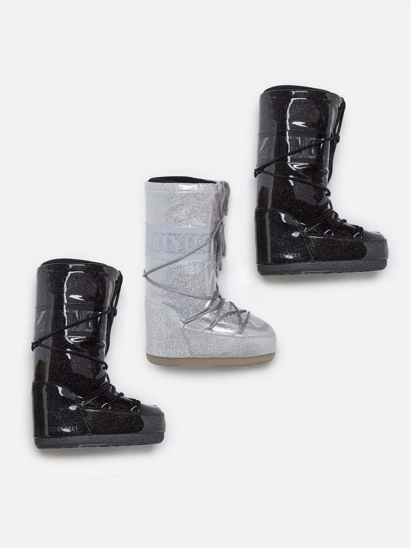 Moon Boot - Vinterstøvle - Black - Icon Glitter sss