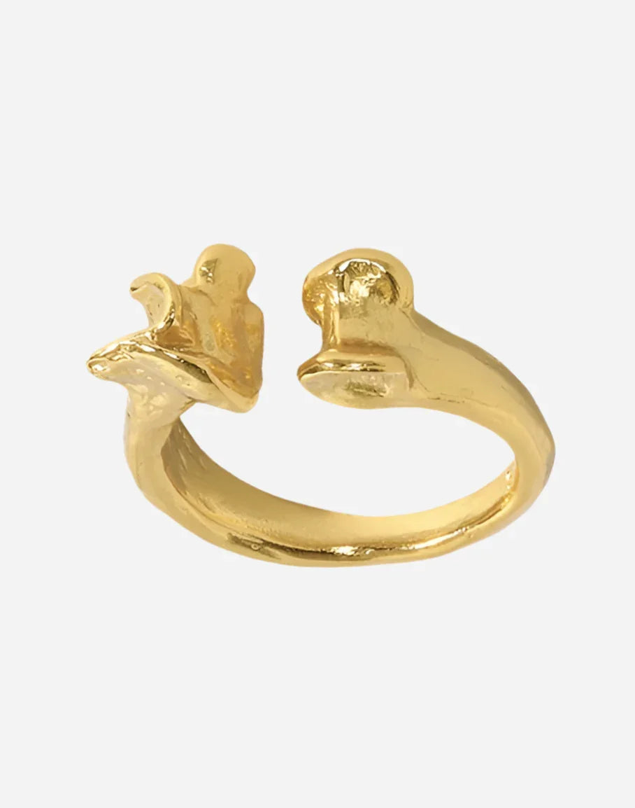 Andcopenhagen - Ring - 18 karat guldbelagt 925 sterlingsølv - Bonnie - Stilkompagniet.dk