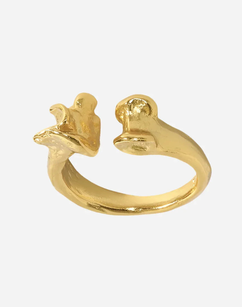 Andcopenhagen - Ring - 18 karat guldbelagt 925 sterlingsølv - Bonnie - Stilkompagniet.dk