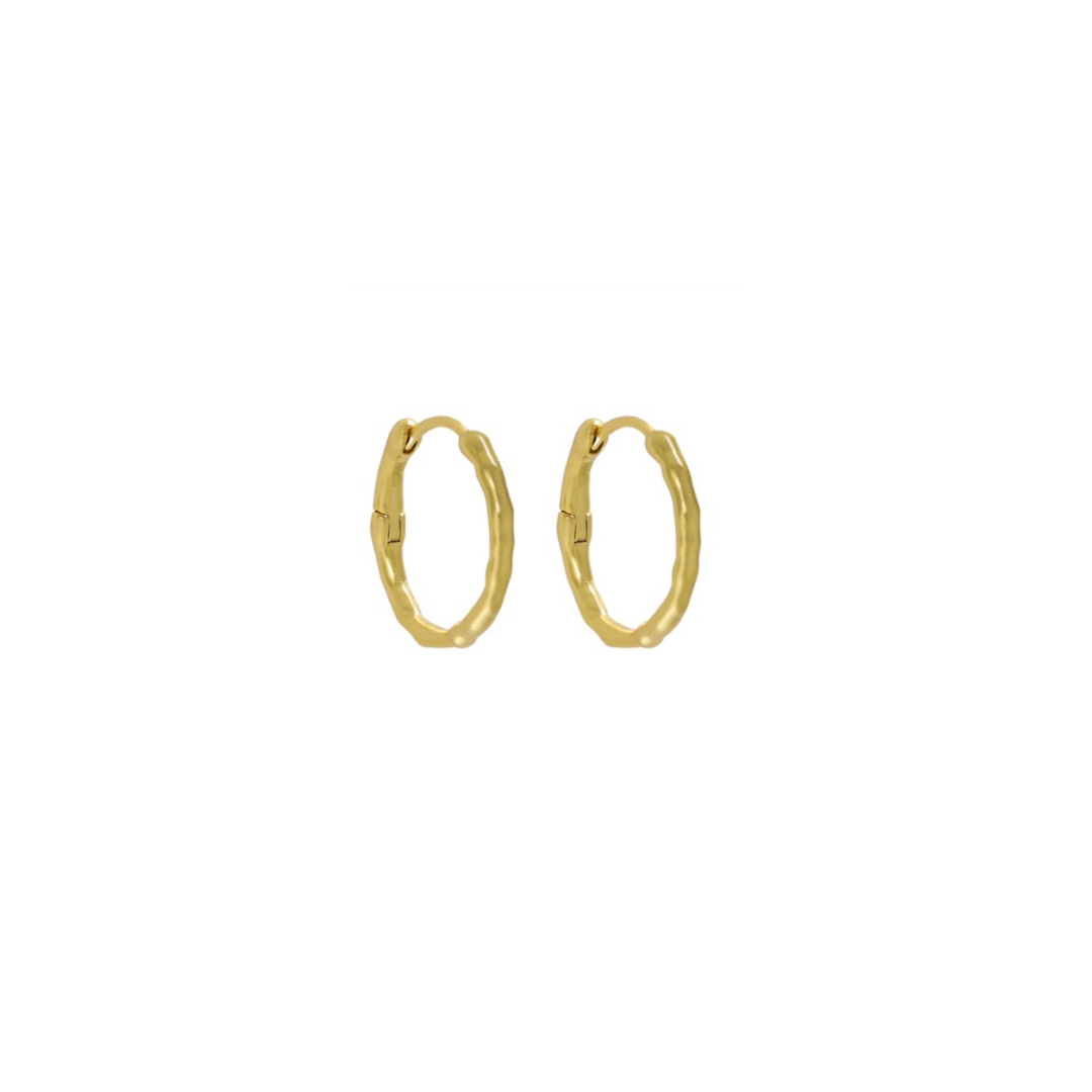 Andcopenhagen Jewelry - Øreringe hoops - 18 karat guldbelagt 925 sterlingsølv - Nia