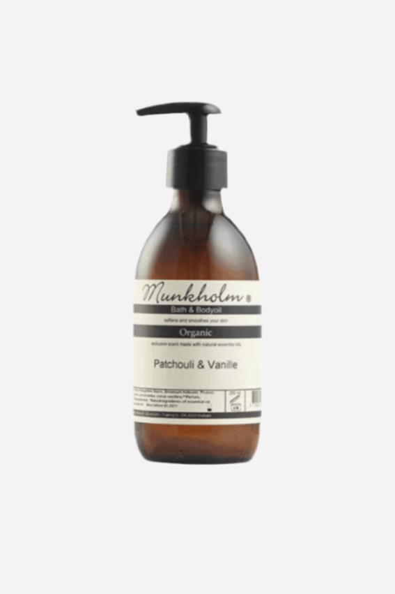 Organic bodyoil - Patchouli & Vanille - 250 ml - Munkholm sss