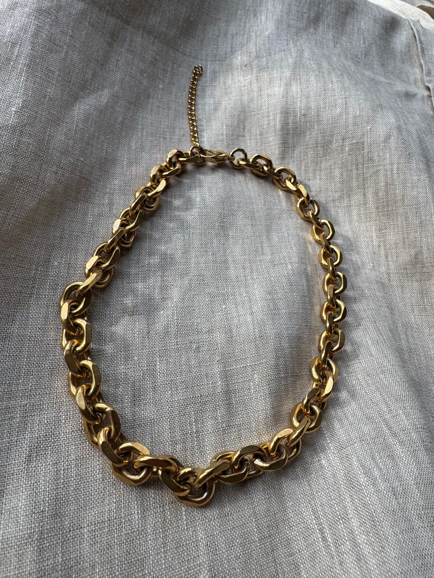 Andcopenhagen Jewelry - Halskæde - 18 karat guldbelagt rustfri stål- Bred Chunky Chain Maya