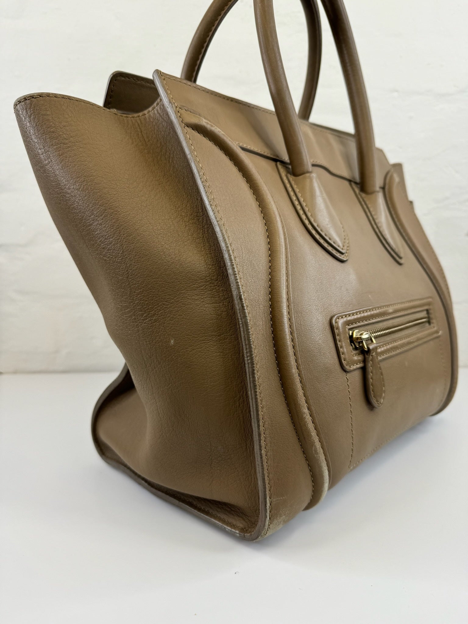 Celine - Pelle beige - Håndtaske - Secondhand