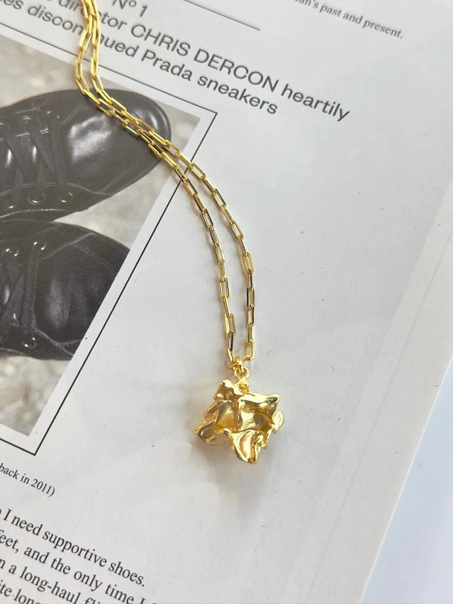 Andcopenhagen - Halskæde - 18 karat guldbelagt 925 sterlingsølv - Arlinda - Stilkompagniet.dk