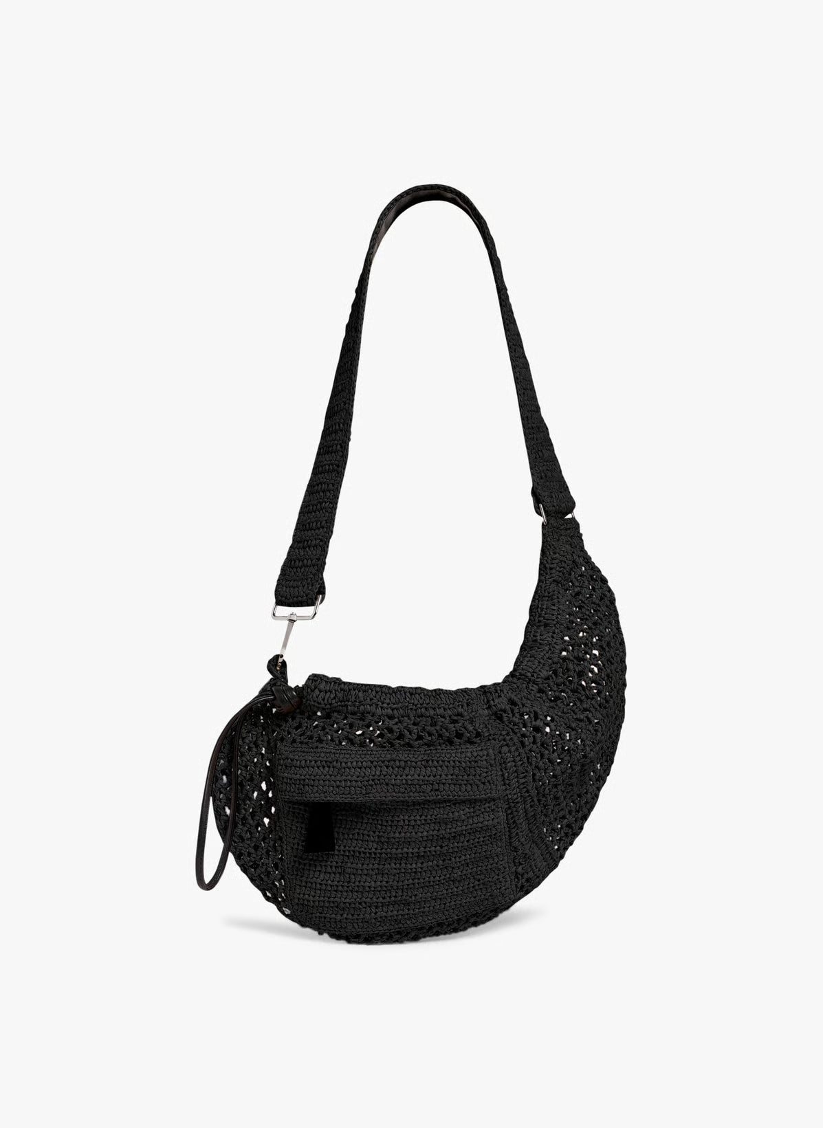 IRO - Taske - Black - Pocket Raffia Bag