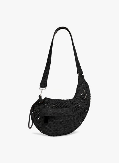 IRO - Taske - Black - Pocket Raffia Bag