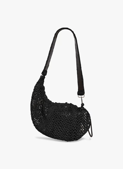 IRO - Taske - Black - Pocket Raffia Bag