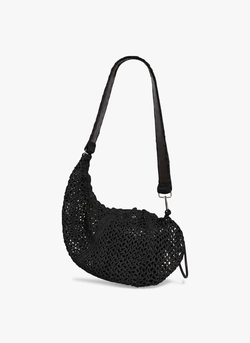 IRO - Taske - Black - Pocket Raffia Bag