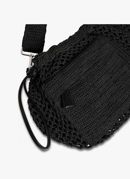 IRO - Taske - Black - Pocket Raffia Bag