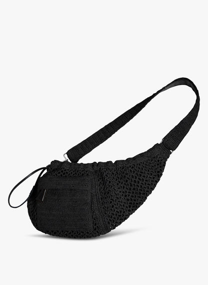 IRO - Taske - Black - Pocket Raffia Bag