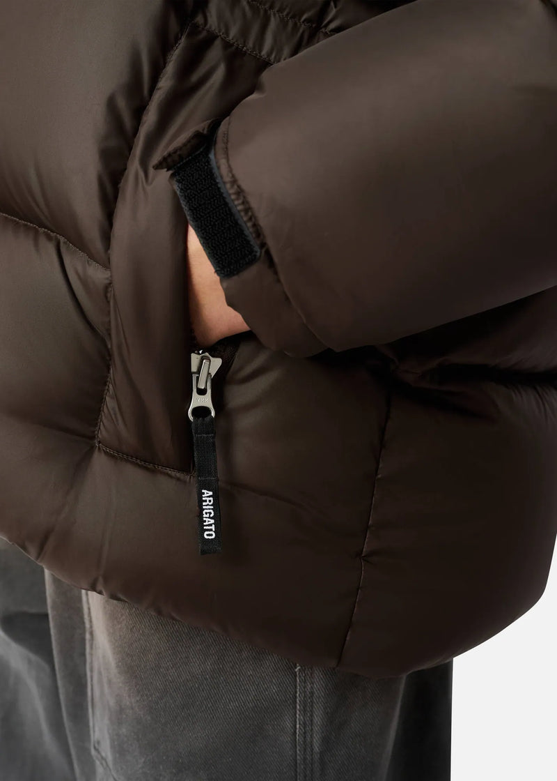 Axel Arigato - Vinterjakke - Dark Brown - Rhode Down