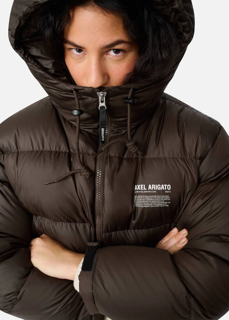 Axel Arigato - Vinterjakke - Dark Brown - Rhode Down