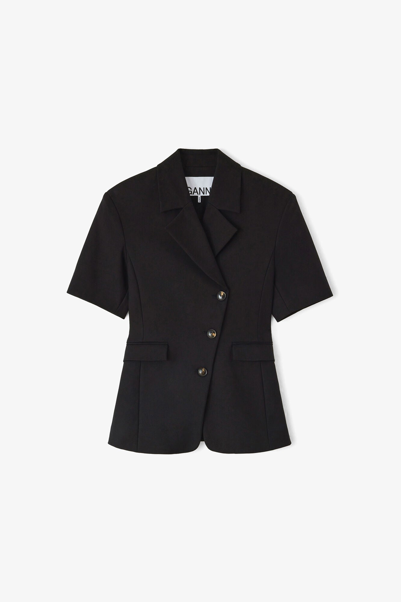 Ganni - Blazer - Black - Tailoring Short Sleeve Blazer