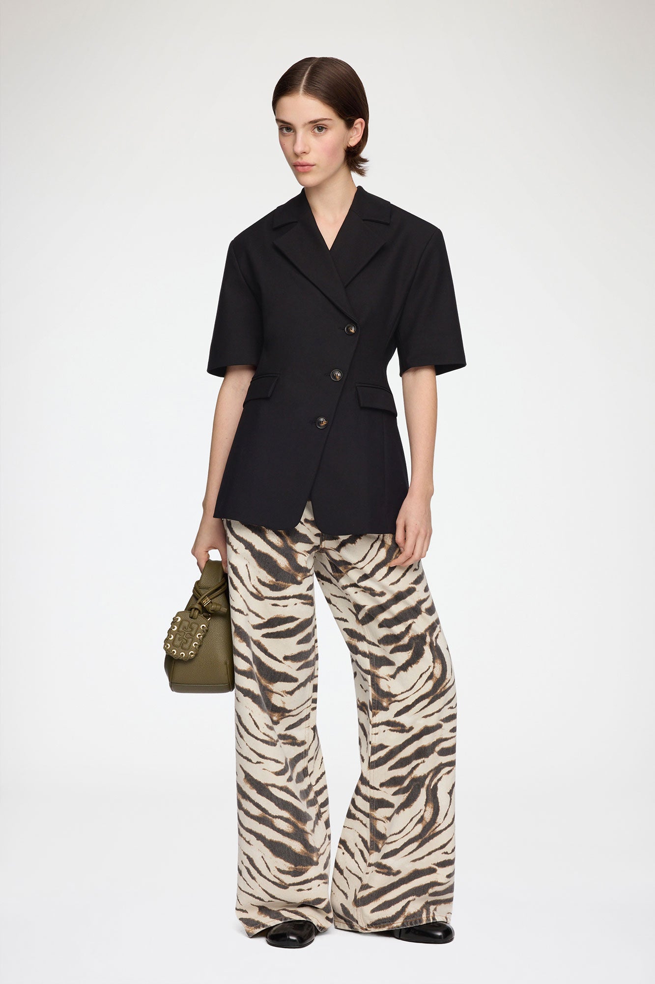 Ganni - Blazer - Black - Tailoring Short Sleeve Blazer