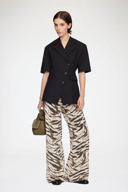 Ganni - Blazer - Black - Tailoring Short Sleeve Blazer
