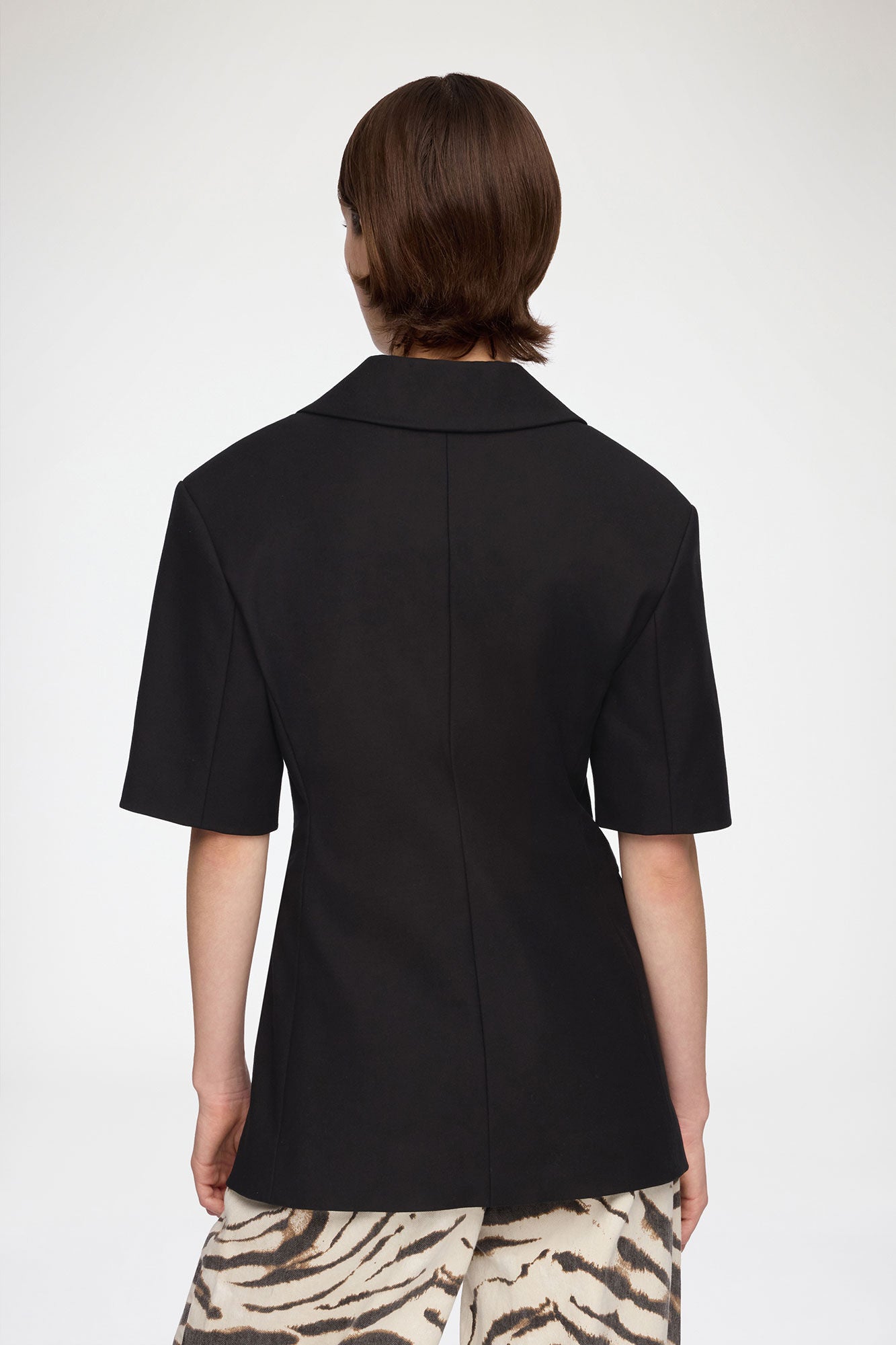 Ganni - Blazer - Black - Tailoring Short Sleeve Blazer