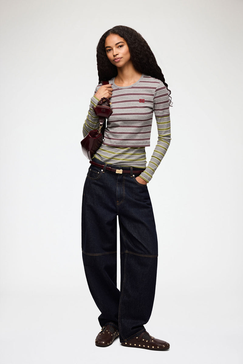langærmede bluse fra GANNI er designet med et moderne lag-på-lag-look