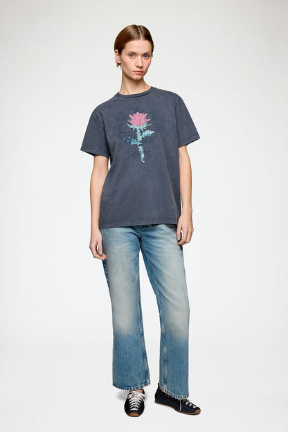 Ganni - T-shirt - Phantom - Future Heavy Jersey Oversized T-shirt