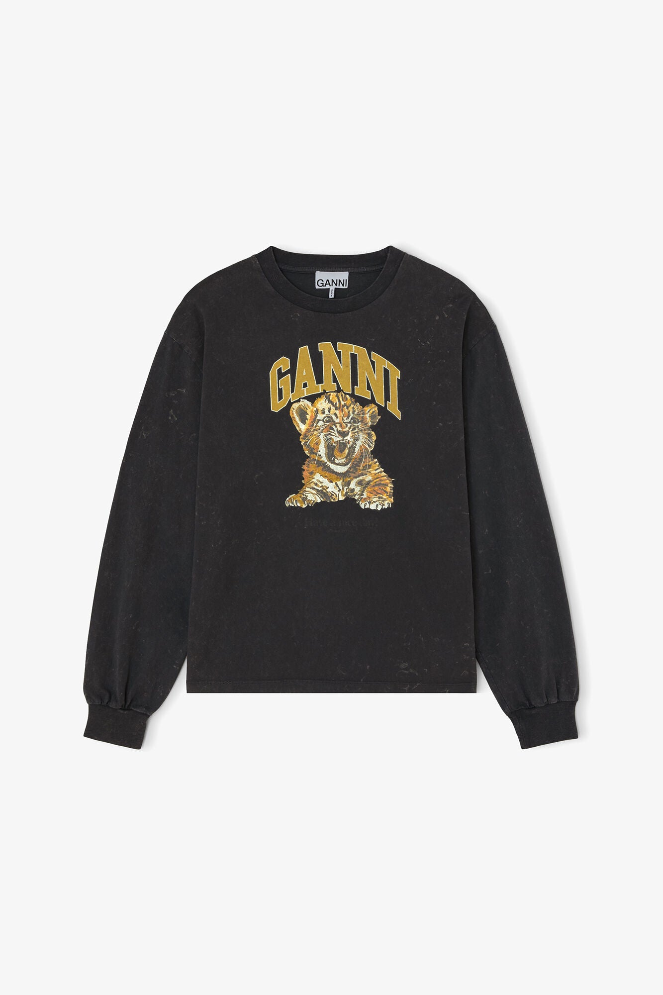 Ganni - Sweatshirt - Phantom - Future Jersey Longsleeve Tiger